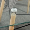 thumbnail image 3 of Mesa de Comedor FurnitureR Rectangular de Cristal para 4-6 Personas, 3 of 7