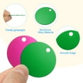 thumbnail image 4 of Uxcell Aluminum Blank Tags 1.4 Inch, Round Metal Stamping Blanks Pet ID Label with Key Rings, Green 10Pcs, 4 of 4