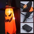 thumbnail image 2 of Luz Intermitente Led De Halloween Sombrero de mago resplandeciente 3 modos Lámpara de accesorios de terror Fantasma colgante de Halloween (E), 2 of 8