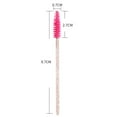 thumbnail image 7 of LNKOO 100 PCS Disposable Mascara Brushes Crystal Eyelash Brushes Mascara Wands Applicator Eyelash Extensions Makeup Tools Eyebrow Brush (Crystal Pink), 7 of 7