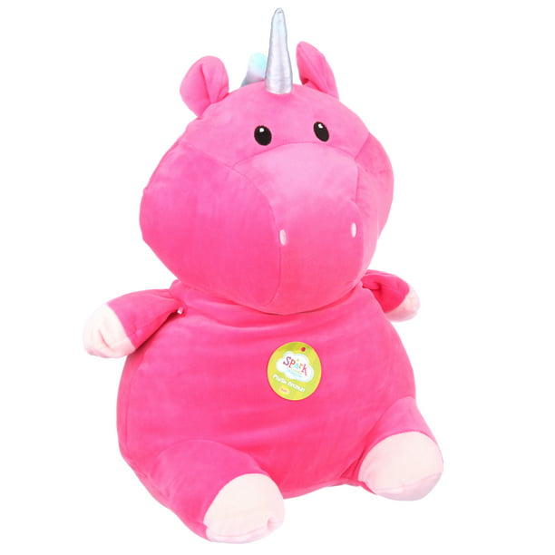 Spark. Create. Imagine. Large Pink Unicorn Plush Animal, Ultra Soft -  