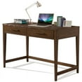 thumbnail image 4 of Bowery Hill Contemporary 2 Drawer Writing Desk in Plymouth Brown Oak, 4 of 17