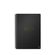Rocketbook Core Digital Reusable Notebook - Black - Executive Size Eco-friendly Notebook (6 x 8.8) - 36 Dot-Grid Pages - Includes 1 Pen and Microfiber Cloth