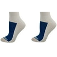 thumbnail image 3 of Sierra Socks Women's Cotton Athletic Crew Cushioned 2 Pair Pack Sport Socks (Sock Size 9-11, Shoe Size 6-10, White), 3 of 4