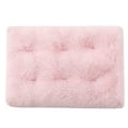 thumbnail image 2 of HEVIRGO Dogs Cushion Solid Color Keep Warmth Soft Texture Thickened Cat Dogs Sleeping Mat for All Seasons,Light Pink XS, 2 of 10