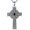 Celtic Knot 2, variant on Celtic Viking Irish Cross Onyx Turquoise Necklace 925 Sterling Silver Religious Protective Vintage Knot Viking Irish Pendant Christmas St Patrick Day for Men Father,22+2 inches chain