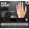 thumbnail image 6 of RDX Workout Gloves with, 15-Inch Long Support Strap Anti Slip Palm Protection, Weight Lifting, Powerlifting Deadlifting Bodybuilding Gym Fitness Exercise Training, Men Women, 6 of 6