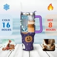 thumbnail image 4 of Halloween Ghost Tumbler Happy Halloween Pumpkin Travel Coffee Mugs with Straw,Thermal with Lids for Hot and Cold Drinks for Outdoor Sports Wedding 40 oz Boo Tumbler, 4 of 7