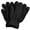 Black, variant on Men's Women's Warm Winter Fuzzy Cozy Gloves, Lt Blue