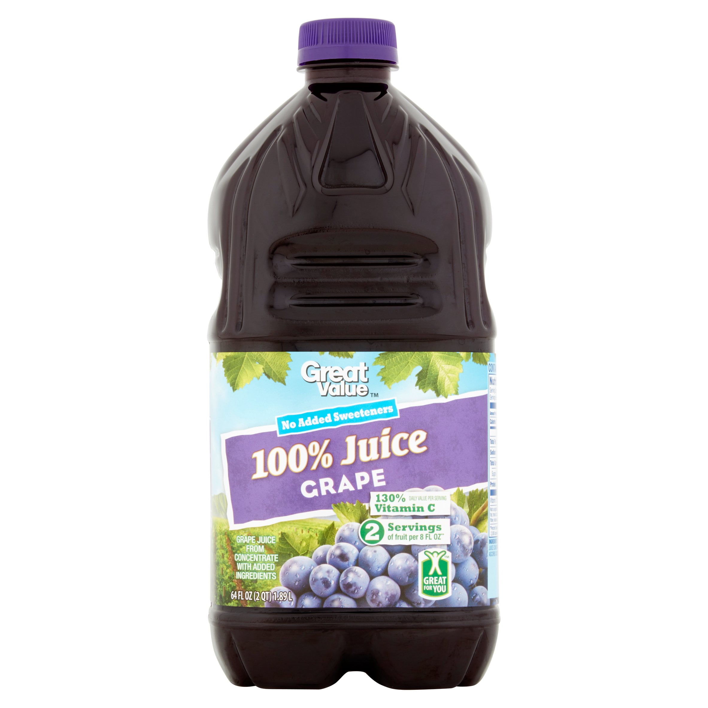 Great Value 100% Grape Juice, 64 Fl Oz by Wal-Mart Stores, Inc.