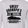 thumbnail image 4 of Inktastic Great Grandpas Lil Racing Buddy Long Sleeve Youth T-Shirt, 4 of 5