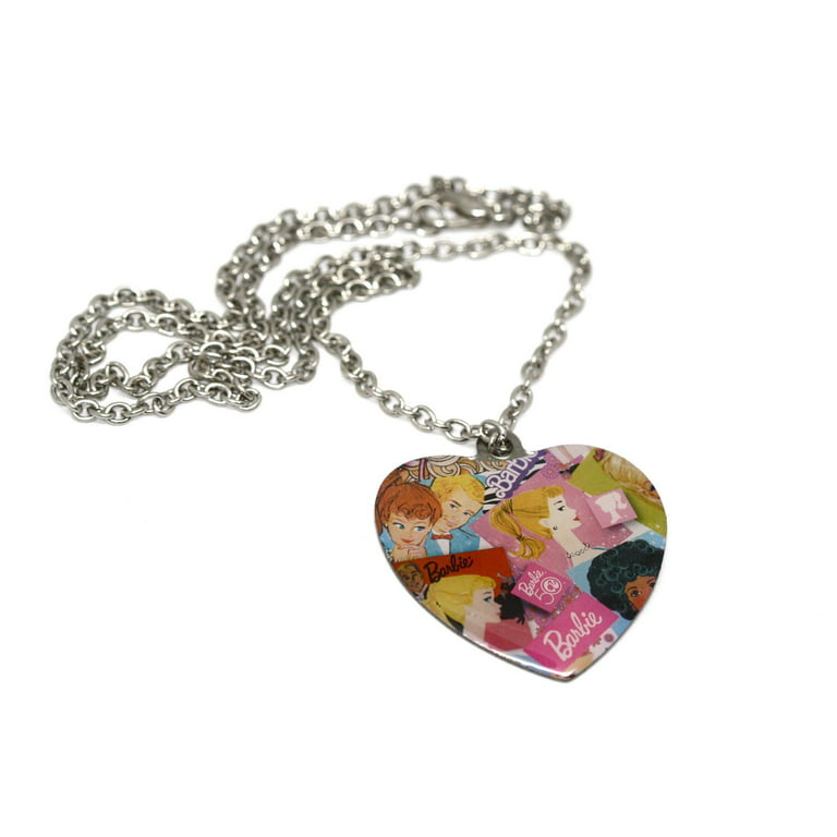 Shop online Barbie(TM) Limited Edition CZ Stone Studded Heart Charm Link Chain  Necklace @ Best Price