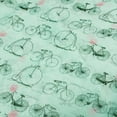 thumbnail image 5 of Wrapables® Lightweight Vintage Bicycle Long Scarf, Aqua, 5 of 5