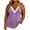 Purple, variant on TEAJOPSUU Women's Plus Size Cami Tops Spaghetti Straps V Neck Sleeveless Tank Tops Trendy Lace Trim Crisscross Front Solid Summer Camisole Shirts Gray