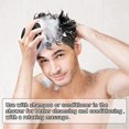thumbnail image 3 of Cepillo de champú para el cuero cabelludo con 2 tipos de cabello de silicona, limpieza fina y exfoliación suave, cuida la piel sensible y delicada, estimula el crecimiento del cabello, negro, 3 of 5