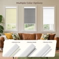 thumbnail image 4 of Allesin zen No Drill No Tools Blackout Roller Shades for Windows, ( Beige 23 x 72), Renter-friendly, UV Protection, no-drill pull-down blinds for Home, Bedroom, Office, Living Room, 4 of 9