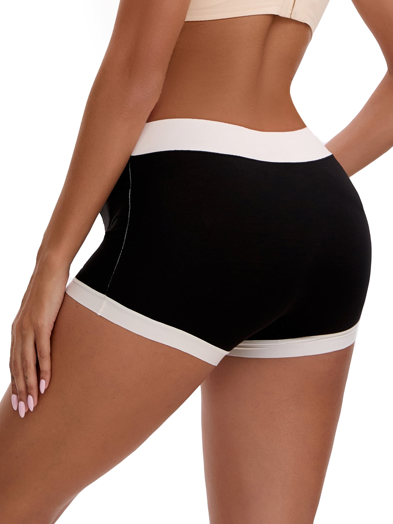 Unique Bargains Women's Low Waist Pregnancy Seamless Ladies Panties XL Black