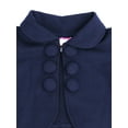 thumbnail image 4 of French Terry Knit Ladonna Classic Bolero Crop-Jacket for Toddlers and Girls (Sailor Blue, 6), 4 of 4