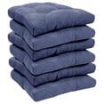 thumbnail image 4 of Sweet Home Collection Fluffy Memory Foam Non-slip Chair Pad Navy Set of 2, 4 of 5