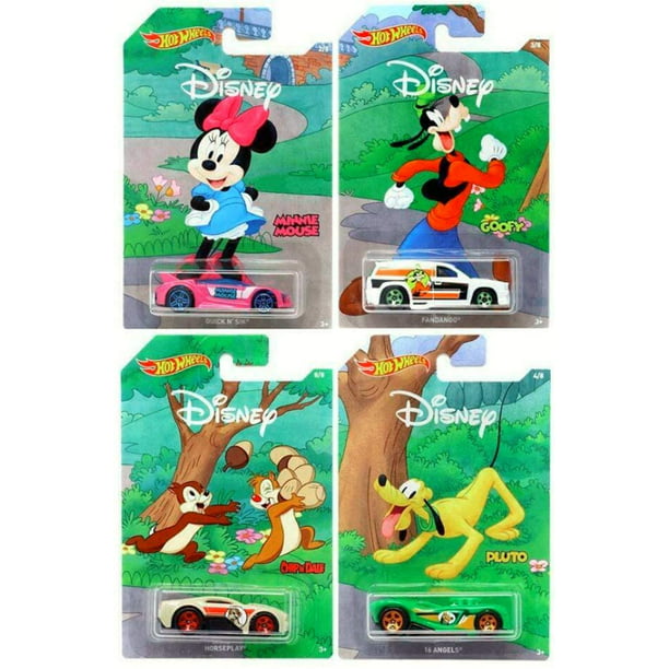 Hot Wheels Disney 90th Anniversary Mickey Mouse 4-Pack Set