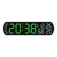 thumbnail image 1 of Reloj despertador digital con LED, versátil, regalo de cumpleaños, práctico reloj digital de escritorio para decoración de dormitorio y sala Verde, 1 of 8