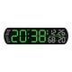 thumbnail image 1 of Reloj despertador digital. Reloj digital de fácil lectura. Pantalla LED multifuncional para escritorio. Verde, 1 of 9