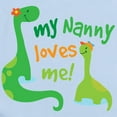 thumbnail image 2 of CafePress - My Nanny Loves Me Dinosaur Infant Bodysuit - Baby Light Bodysuit, Size Newborn - 24 Months, 2 of 4