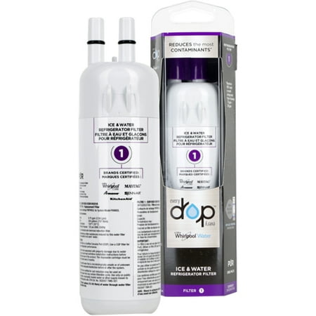 Whirlpool Refrigerator Filters EDR1RXD1 , W10295370 , W10295370A EveryDrop by Whirlpool Refrigerator Water Filter 1 (Pack of 1) ()