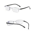 thumbnail image 3 of US 5-10 Pc Rectangular Rimless Blue Light Blocking Reading Glasses Unisex Reader, 3 of 12