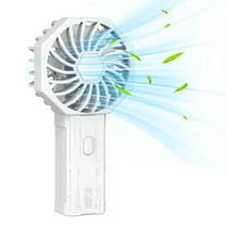 RUXAN Small Fan Handheld, Battery Operated Fan, Rechargeable Mini Personal Fan for Outdoor,Home,Travel, White