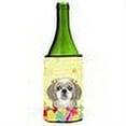 thumbnail image 2 of Caroline's Treasures BB1932LITERK Gray Silver Shih Tzu Easter Egg Hunt Wine Bottle Hugger, Wine Bottle, multicolor, 2 of 2