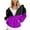Purples, variant on LLYwey Zip up Hooded Sweatshirts for Women Women's Casual Printed Zippered Long Sleeve Hooded Sweatshirt Jacket Tops New Thin Zip up Jacket Women Hoodie Style U86 Beige S