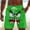 Pants-471Green, variant on Mens Trunks Swim Elastic Waist Drawstring Angry Face Print Board Shorts Quick Dry Swim Shorts Breathable Beach Vacation Summer Outfits Wear