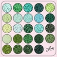 thumbnail image 2 of John Bead 300g Assorted Glass Seed Beads 8/0, 24 Colors Green Palette Round Bead for DIY Crafts Jewelry Making Bead Box, 2 of 4