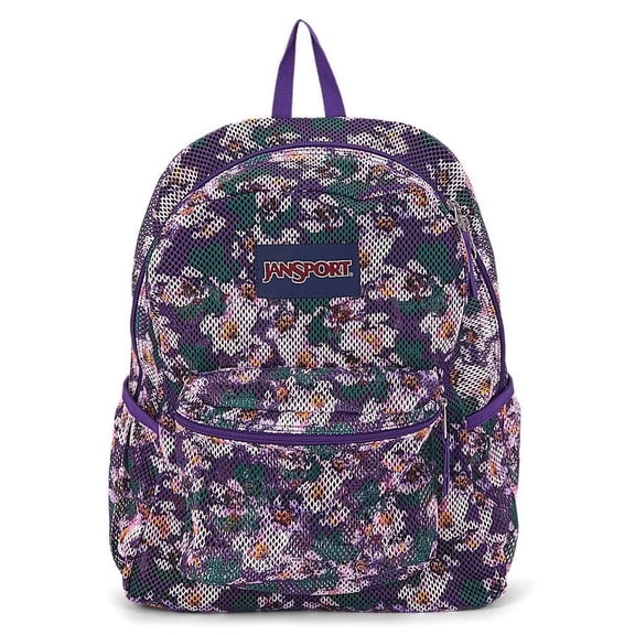 JanSport ECO Mesh Pack Purple Petals Backpack