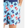 thumbnail image 3 of Way to Celebrate Men's & Big Men's Americana Swim Trunks, Sizes S-3XL, 3 of 5
