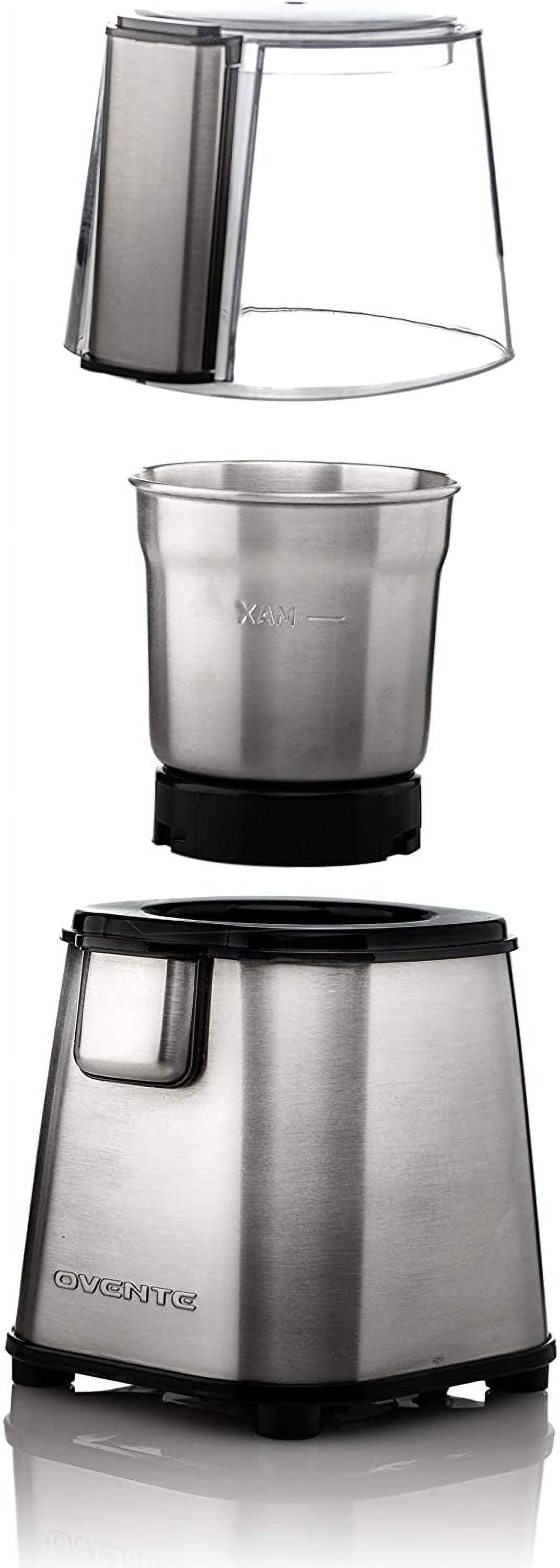 Ovente Electric Small Coffee Grinder 2.5 Ounce Portable & Compact Mill  CG225W