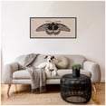 thumbnail image 3 of Kate and Laurel Framed Canvas Wall Art Print Vlinder 1901 05 04 Julie de Graag on Neutral Linen Panel by Nostalgia Prints, 40 x 18 Sylvie Beaded Black Frame, Vintage, Animal Art for Wall Decor, 3 of 8