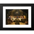 thumbnail image 2 of Jean-Baptiste de Champaigne 14x11 Black Modern Framed Museum Art Print Titled - The Last Supper (ca. 1678), 2 of 5