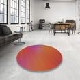 thumbnail image 4 of Ahgly Company Machine Washable Indoor Rectangle Transitional Ferrari Red Area Rugs, 6' x 9', 4 of 7