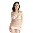 thumbnail image 1 of Inspire Psyche Terry Women’s Built-In Plus Size Bralette Camisole, Macaroon, 1X, 1 of 5
