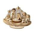 thumbnail image 3 of Decoración de nacimiento de Jesús en 2D, belén acrílico, decoración única con base, letrero de belén navideño para sala de estar navideña, 3 of 9