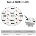 thumbnail image 6 of White Cow Moo Pattern Round Fitted Tablecloth with Elastic Edge,Dining Table Cover Waterproof,Outdoor Round Tablecloth for Camping,Dining,Indoor and Outdoor, 6 of 7