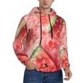 thumbnail image 2 of Sikiie Refreshing Watermelon Slices Men's Hoodie, Essentials Hoodie, Sweatshirt, Pullover Hooded Sweatshirt for Men-4X-Large, 2 of 7