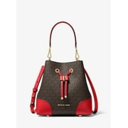 Michael Kors Mercer Gallery Ladies Small Two Tone Canvas Shoulder Bag 30F9GZ5L1B-268