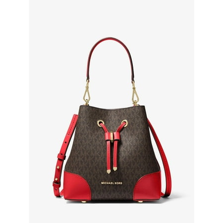 Michael Kors Mercer Gallery Ladies Small Two Tone Canvas Shoulder Bag 30F9GZ5L1B-268