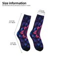 thumbnail image 2 of Fuzoiu Bohemian Vintage Pattern Print Kids Socks For Boys Girls,Grip Crew Socks with Non Slip,Lightweight Stretch Crew Socks,Toddlers Crew Boot Socks, 2 of 5