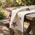 thumbnail image 6 of 4th of July Table Runner,Patriotic Flag Star Pattern Table Mat | Memorial Day Decorations - 250th Anniversary Fourth of July Kitchen Dining Table Decoration,72x13 Inch, 6 of 8