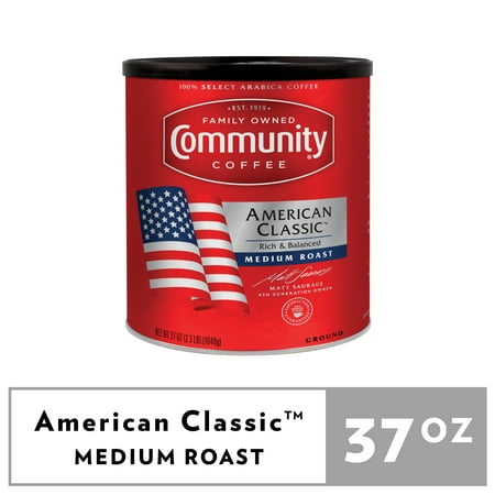 Community Coffee American Classic Medium Roast Ground Coffee 37oz Canister