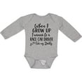 thumbnail image 3 of Inktastic Future Race Car Driver Like Daddy Boys Long Sleeve Baby Bodysuit, 3 of 5